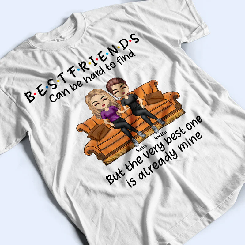Best Friends Funny And Emotional Words - BFF Bestie Gift - Personalized Custom T Shirt - Image 3
