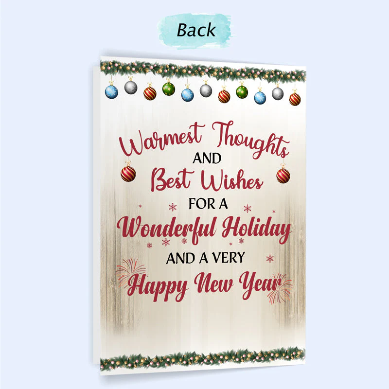 Best Friends Not Sisters By Blood But Sisters By Heart - Christmas Gift For BFF - Personalized Custom Folded Greeting Card - Image 3