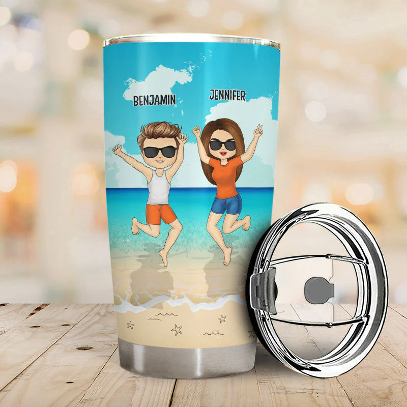 Best Friends We Just Thought We Were Having Fun - Gift For Bestie - Personalized Custom Tumbler - Image 2