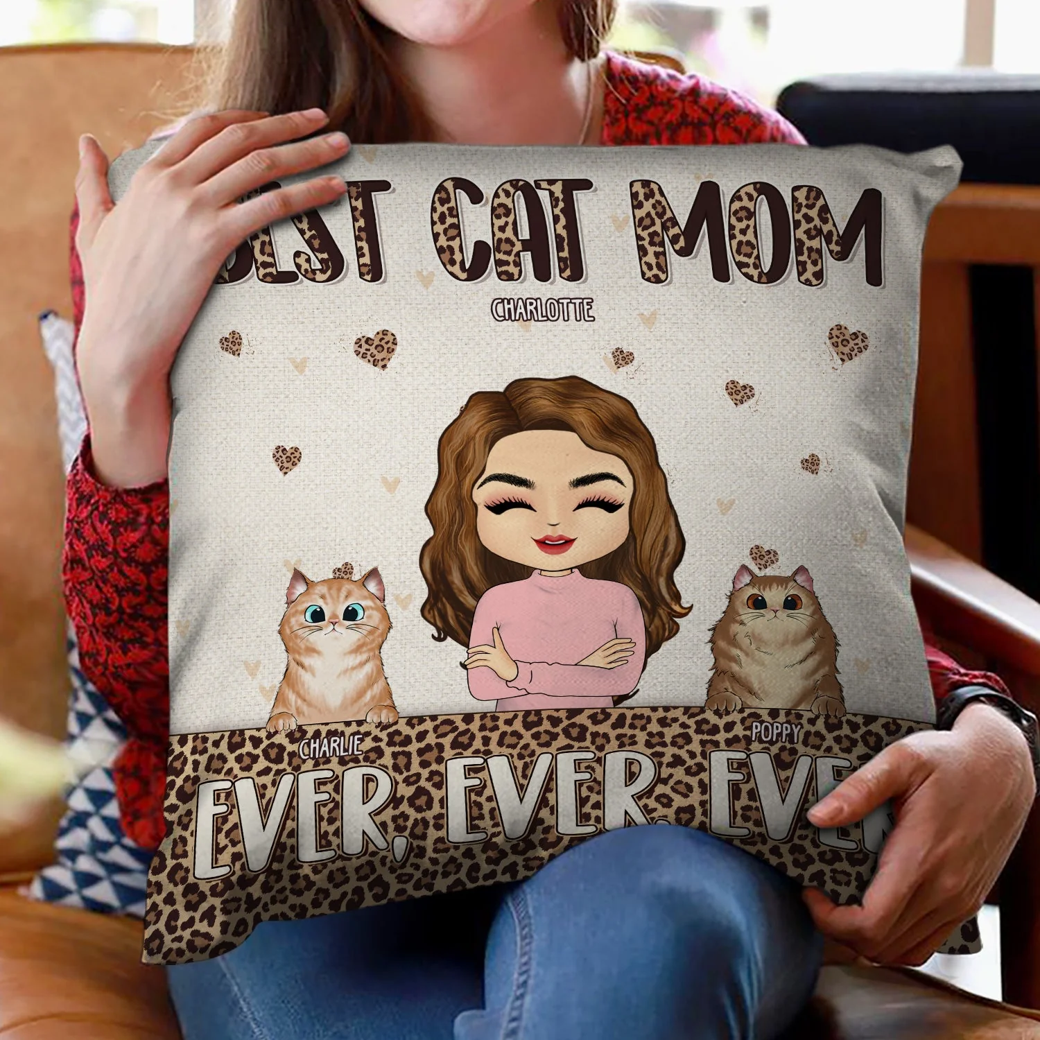 Best Fur Mom Ever - Gift For Pet Lovers - Personalized Custom Pillow - Image 2