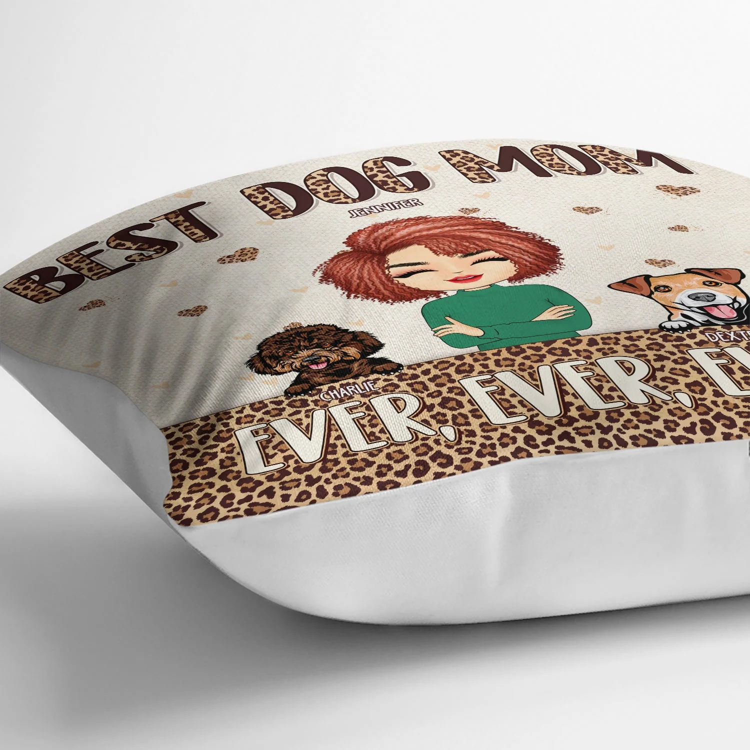 Best Fur Mom Ever - Gift For Pet Lovers - Personalized Custom Pillow - Image 3