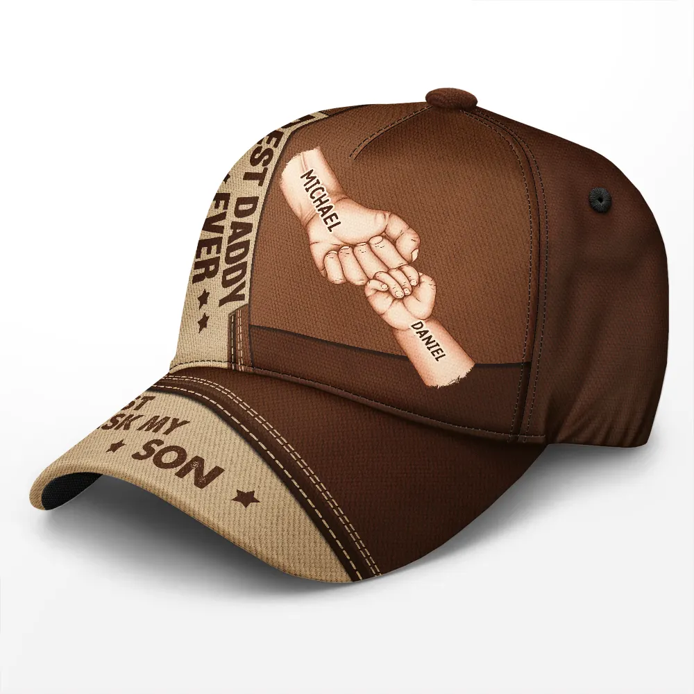 Best Grandpa Dad Ever - Personalized Classic Cap - Image 2
