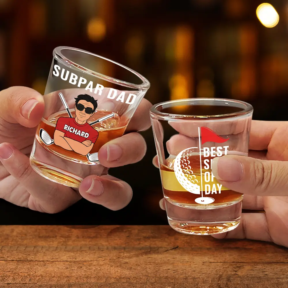 Best Shot Of The Day Golf - Personalized Shot Glass - Image 2