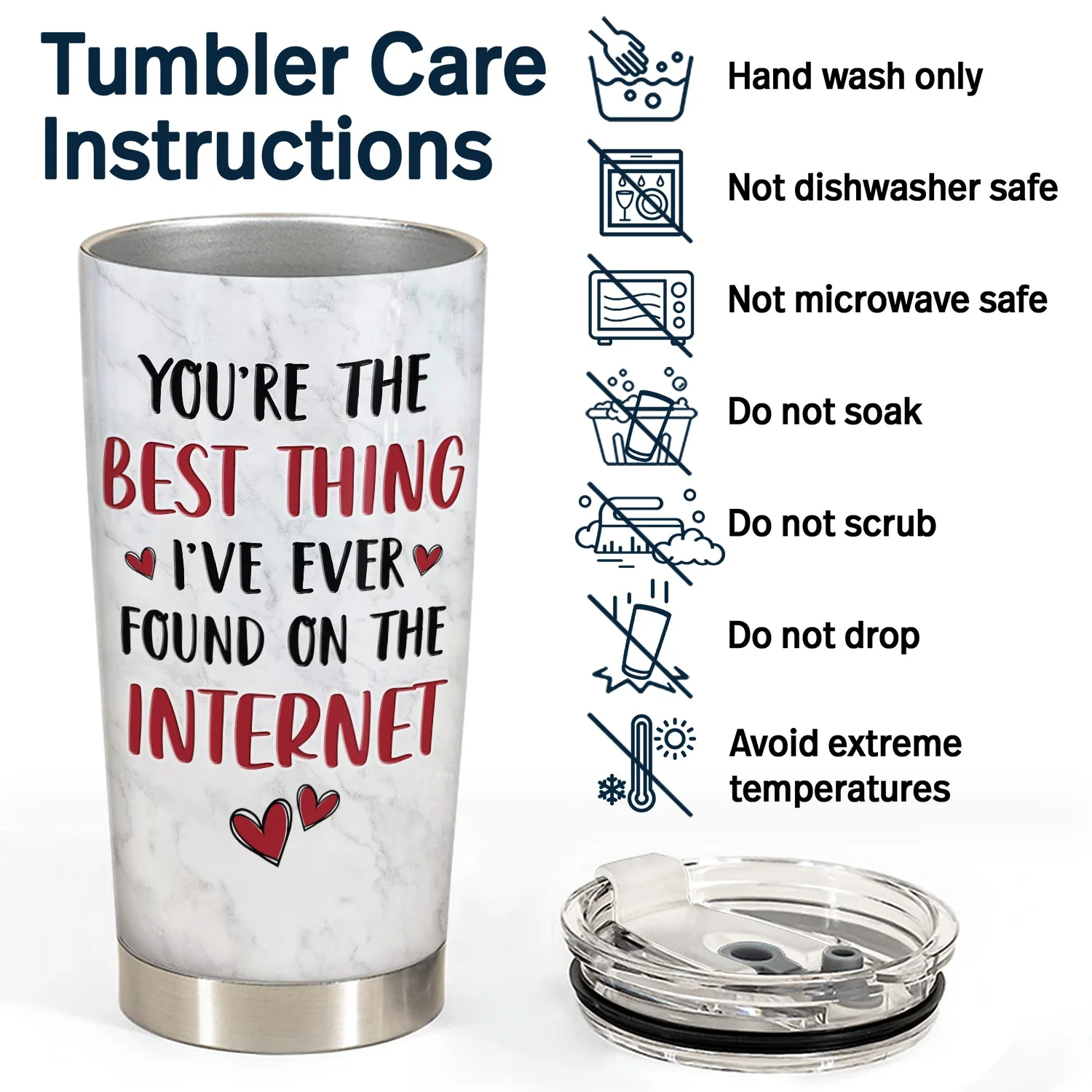 Best Thing Found On The Internet - Gift For Couples - Personalized Tumbler - Image 5