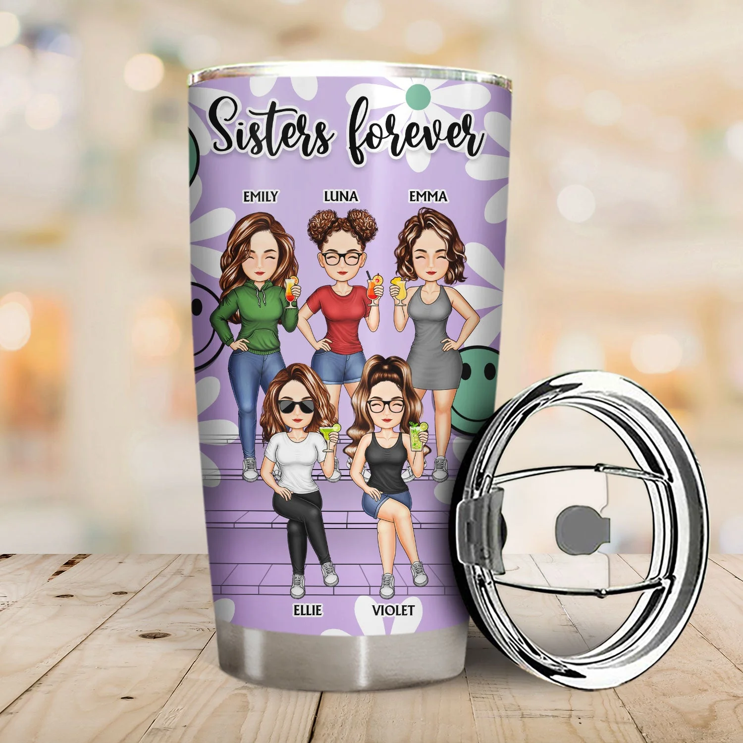 Bestie Don't Let You Do Stupid Things Alone - Birthday Gift For Friend, Sibling, Colleague - Personalized Tumbler - Image 2