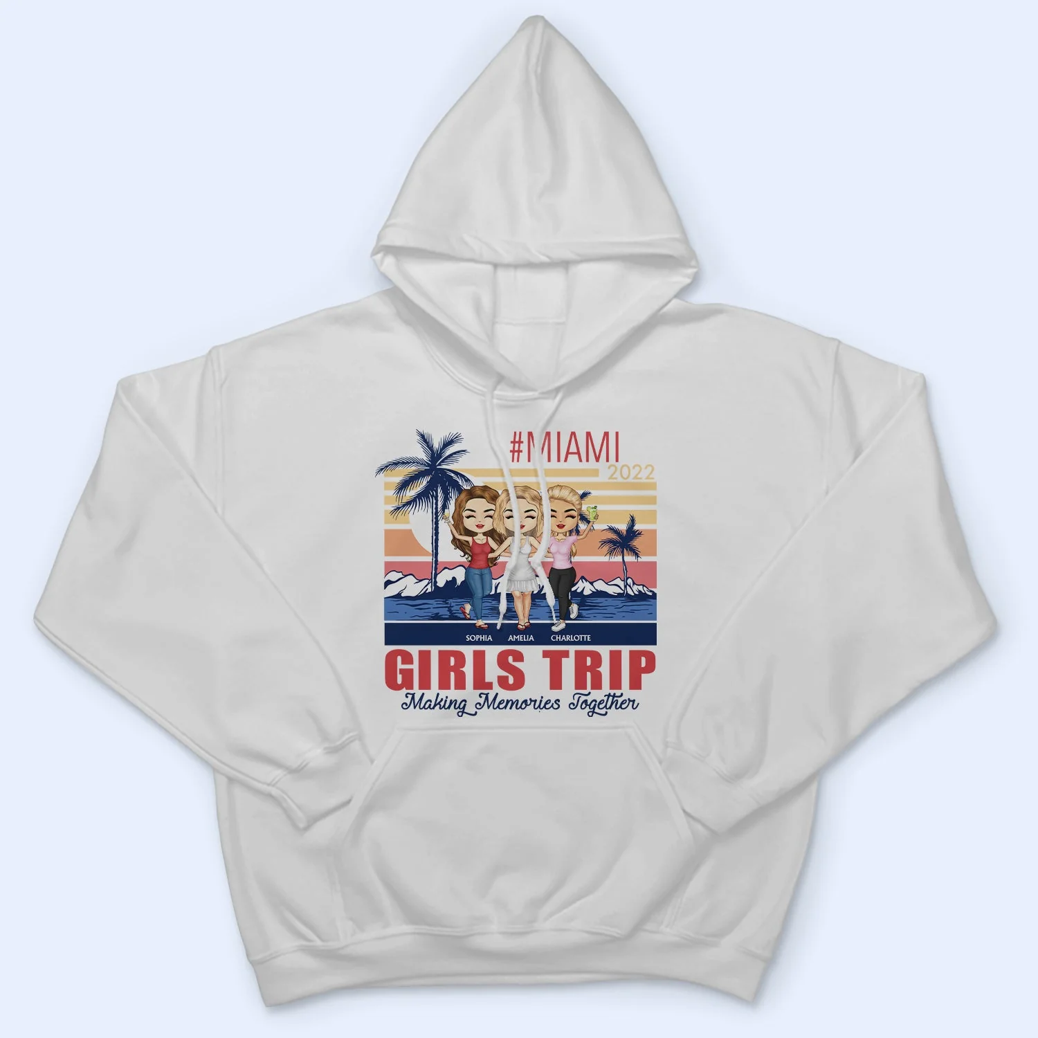 Bestie Family Girl Trip Making Memories Together - Birthday, Travel, Vacation Gift For Friends, Family, Sibling, Sister - Personalized T Shirt - Image 4