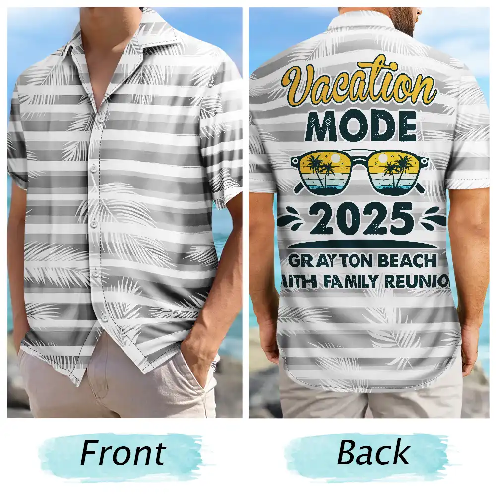 Bestie Family Vacation - Personalized Hawaiian Shirt - Image 5