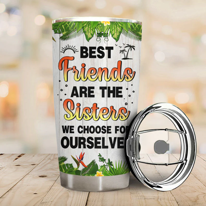 Bestie Flamingo Float Hangovers Are Temporary - Personalized Custom Tumbler - Image 2