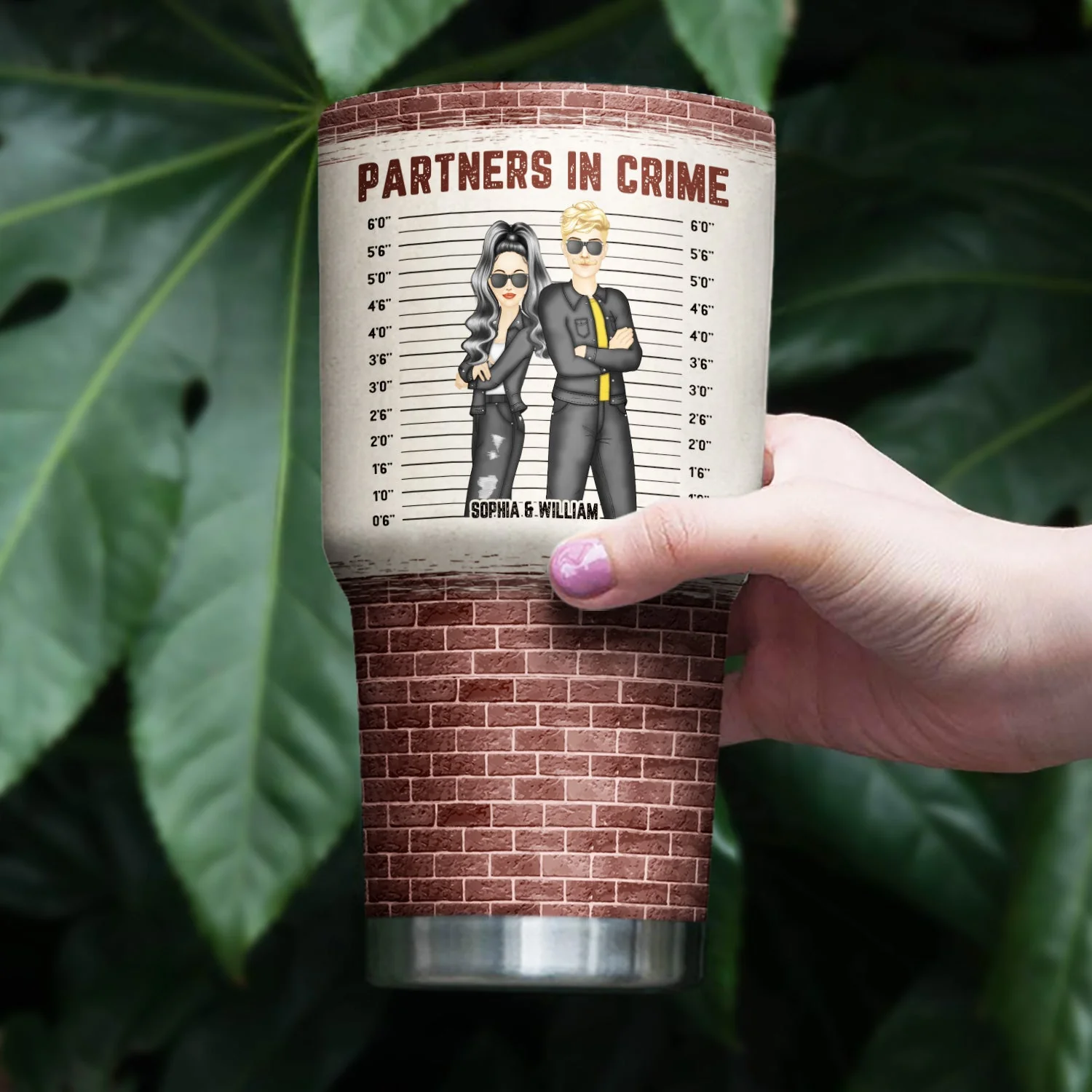 Bestie If We Get Caught Partners In Crime - Personalized Custom 30 Oz Tumbler - Image 4