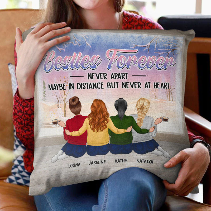 Bestie It's Not What We Have In Life - Christmas Gift For Best Friends - Personalized Custom Pillow - Image 2