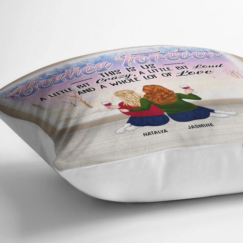 Bestie It's Not What We Have In Life - Christmas Gift For Best Friends - Personalized Custom Pillow - Image 3