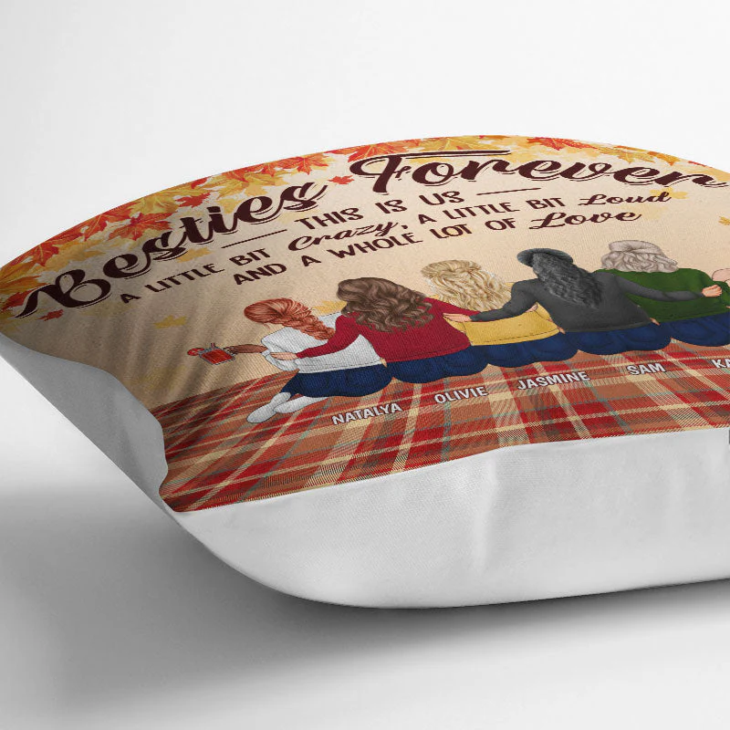 Bestie It's Not What We Have In Life - Gift For Best Friends - Personalized Custom Pillow - Image 3