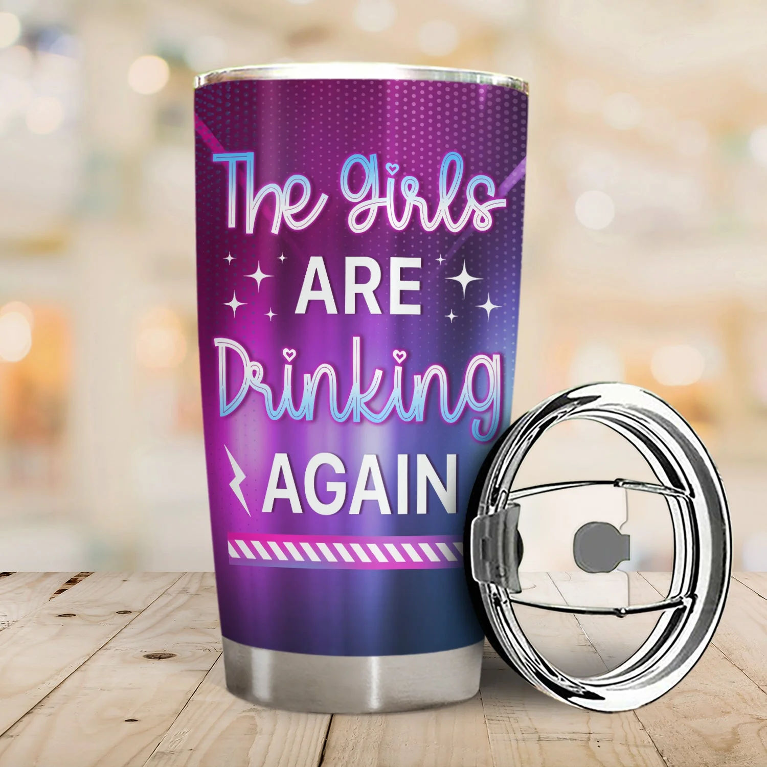 Bestie Warning The Girls Are Drinking Again - Gift For Bestie - Personalized Tumbler - Image 2