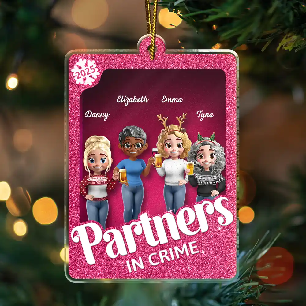 Besties Forever 3D Effect Toy Box - Personalized Custom Shaped Acrylic Ornament - Image 3