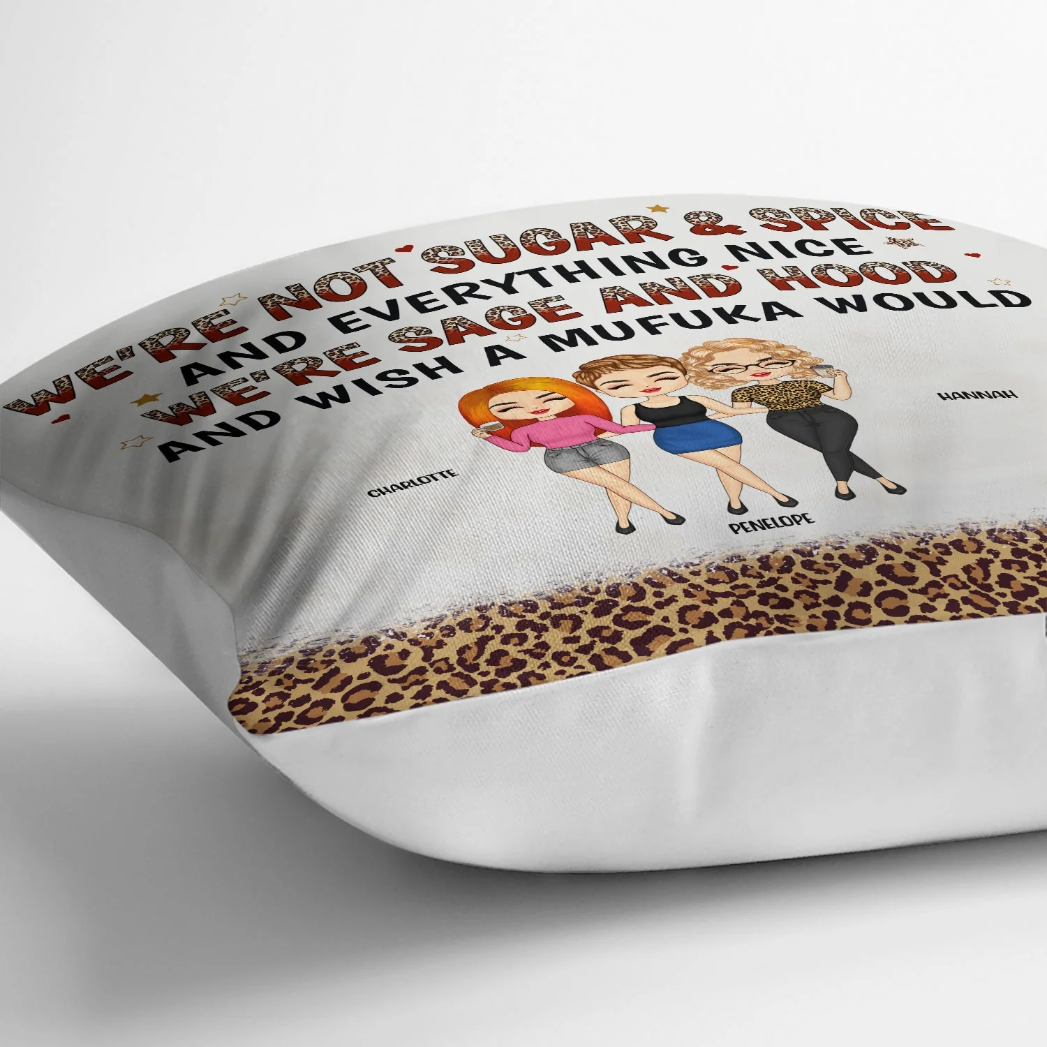 Besties Forever Chibi - Gift For Best Friends - Personalized Custom Pillow - Image 3
