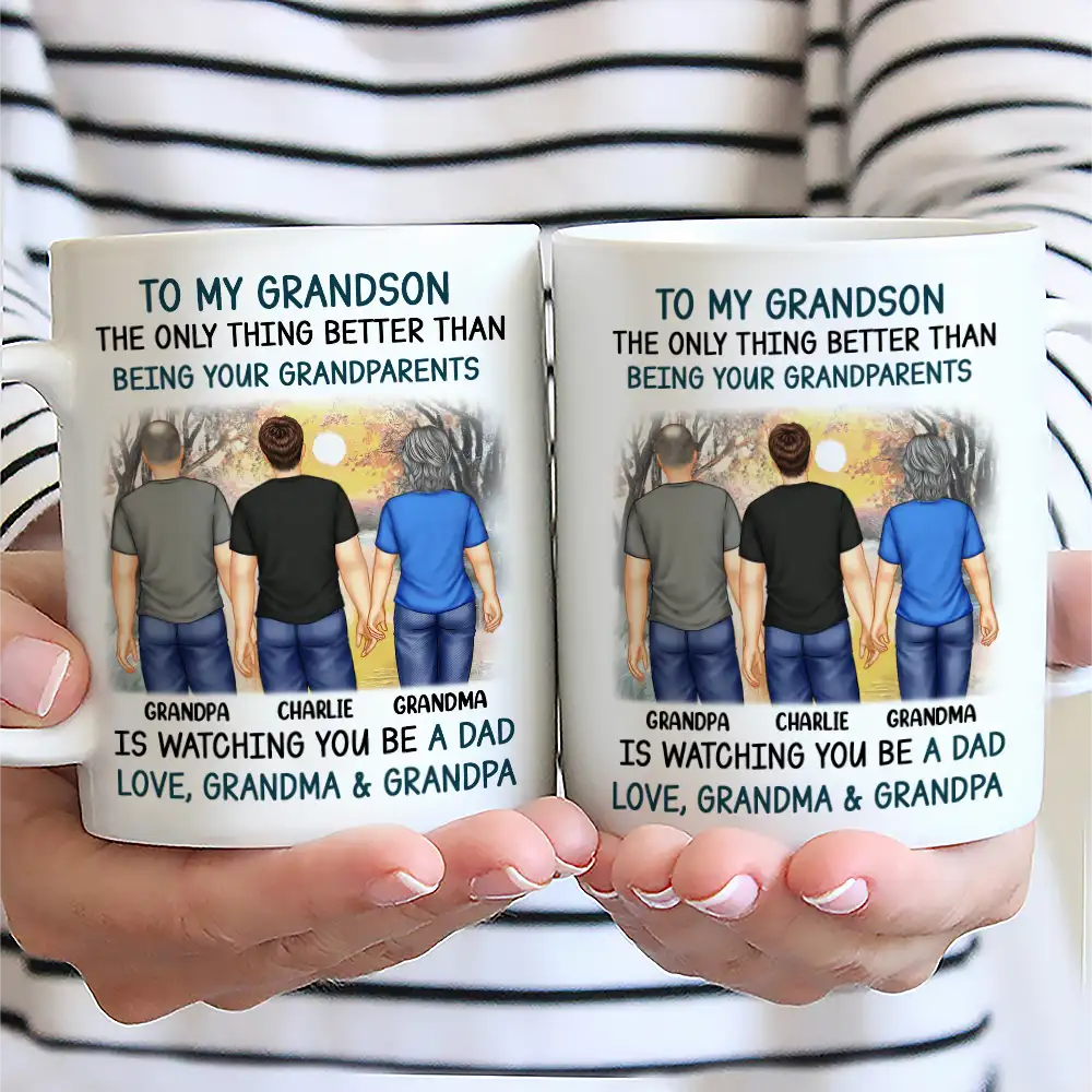 Better Than Being Your Father Grandpa - Personalized Mug - Image 2