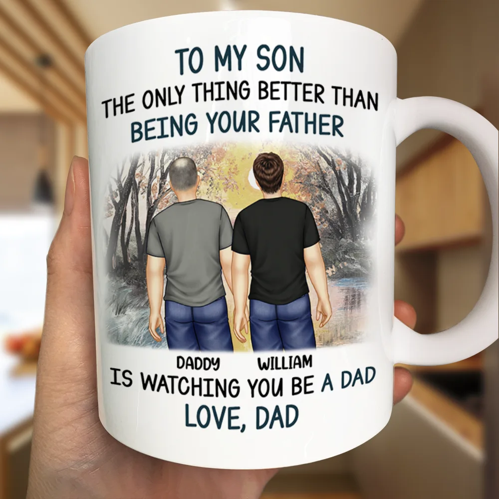 Better Than Being Your Father Grandpa - Personalized Mug - Image 3