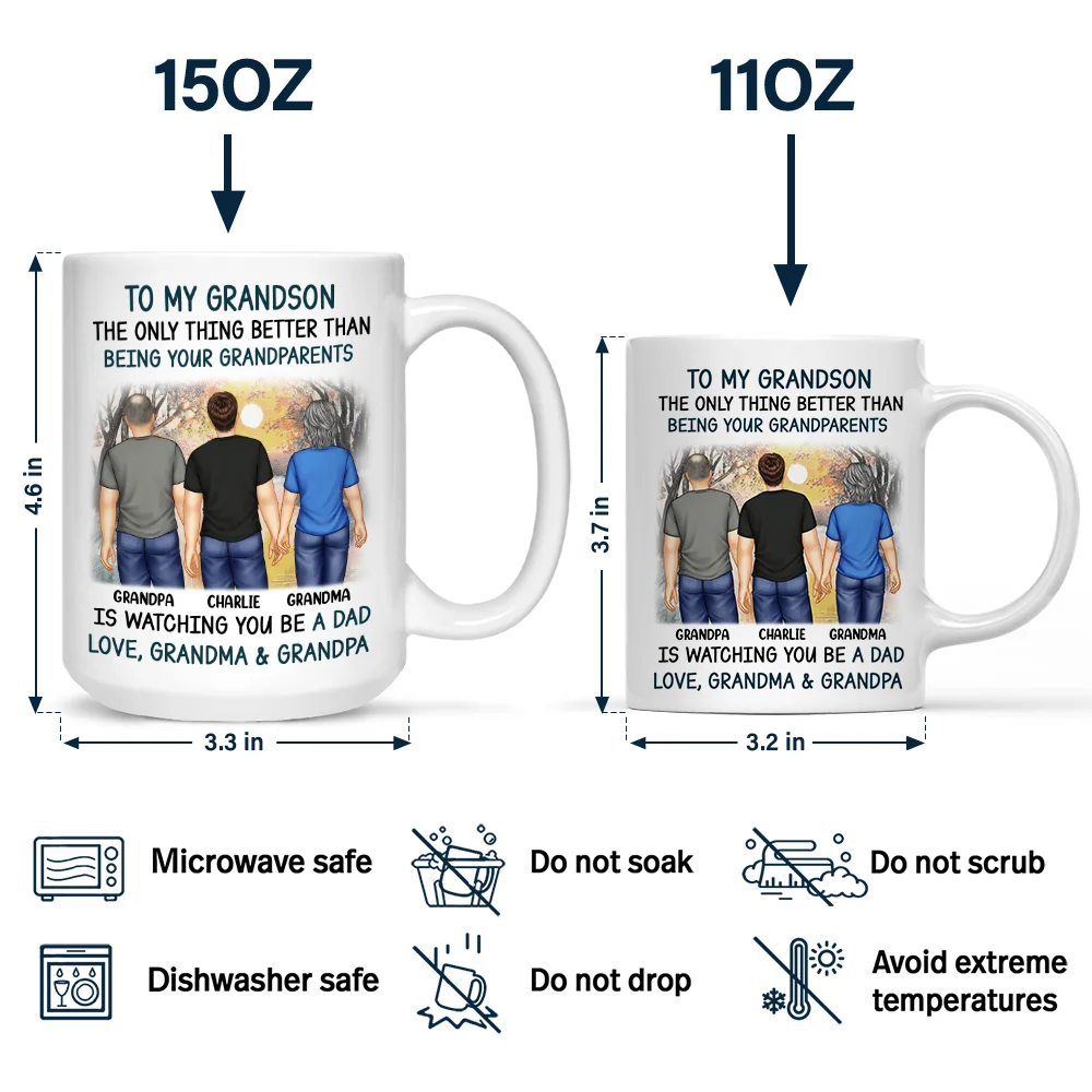 Better Than Being Your Father Grandpa - Personalized Mug - Image 4