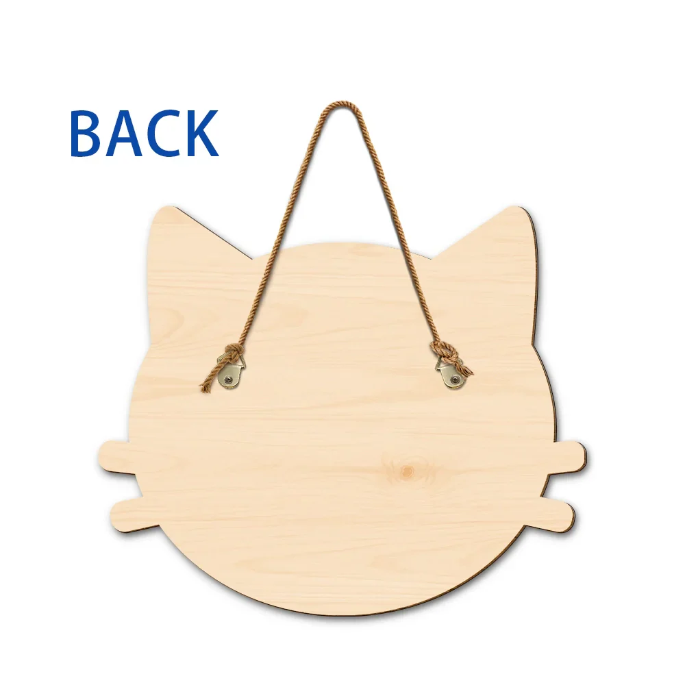 Beware A Crazy Dog & Cat Lady - Personalized Custom Shaped Wood Sign - Image 6