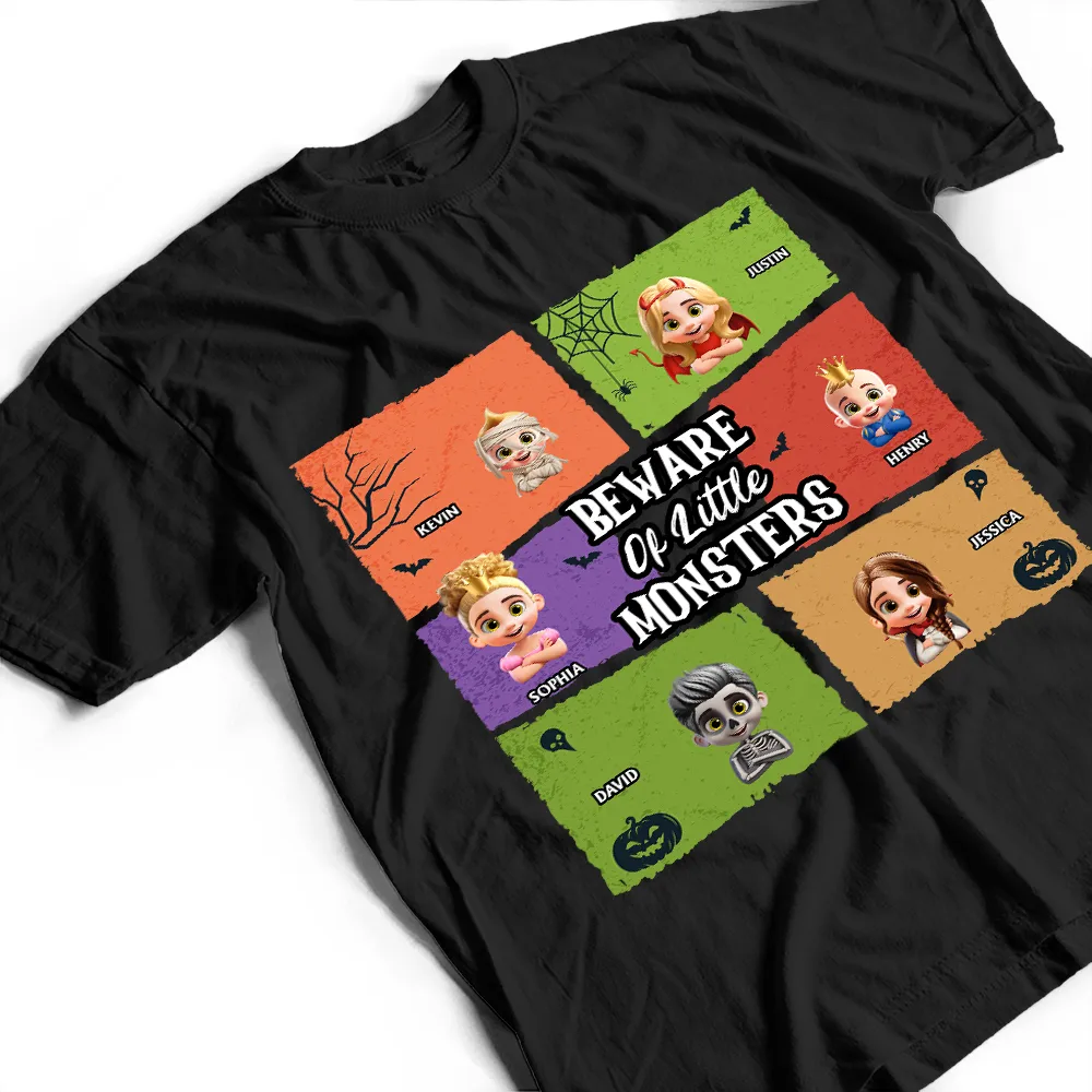 Beware Of Little Monsters - Personalized T Shirt - Image 3