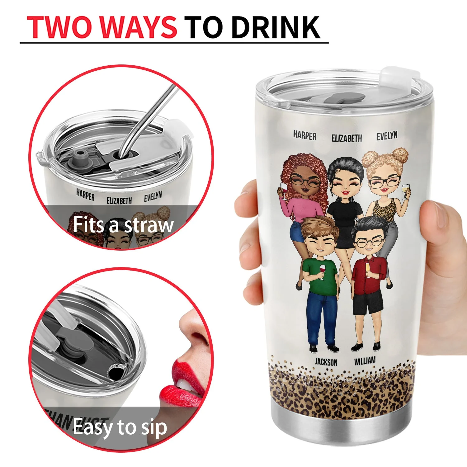 BFF Besties Another Year Of Bonding Over Alcohol - Gift For Best Friends - Personalized Custom Tumbler - Image 4