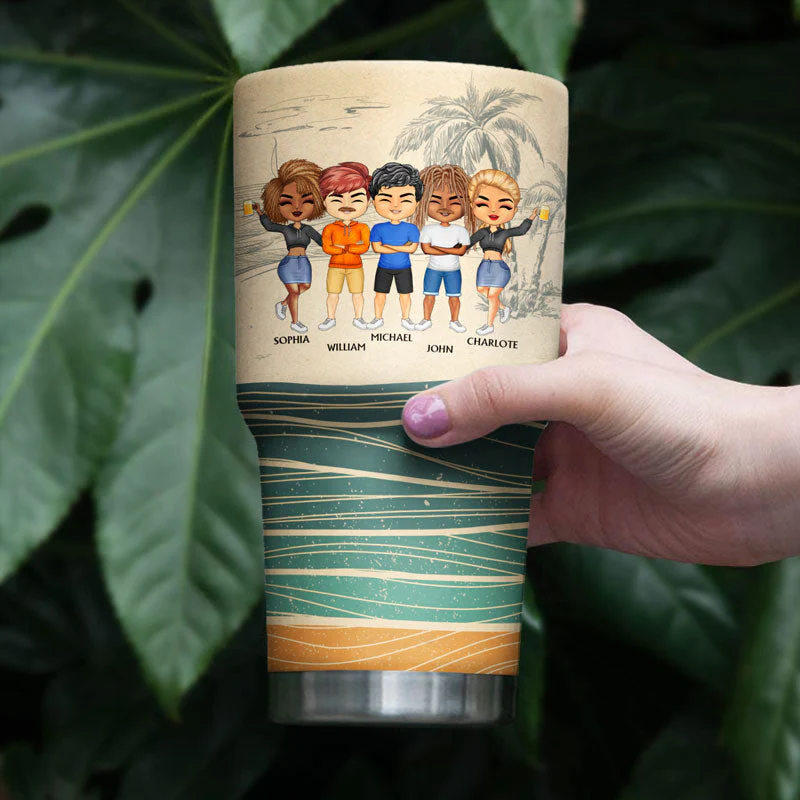 BFF This Is Us A Little Bit Crazy A Little Bit Loud - Gift For Best Friends - Personalized Custom 30 Oz Tumbler - Image 4