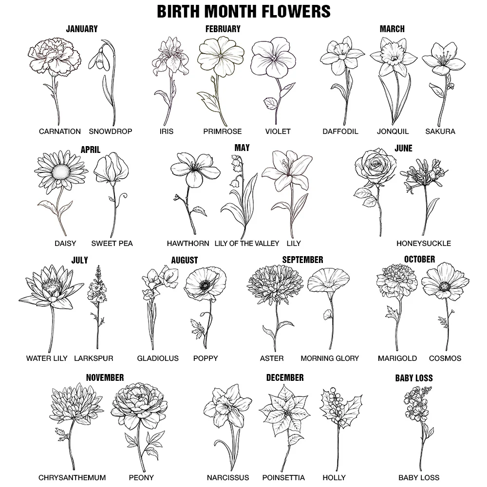 Birth Flower Our First Mother's Day Together - Personalized 2-Layered Wooden Plaque With Stand - Image 6