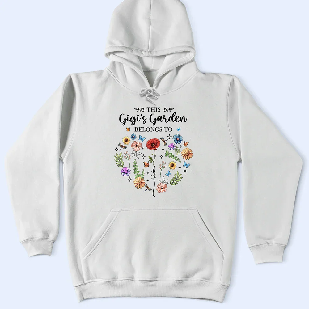Birth Flower This Grandma's Garden Belongs - Personalized T Shirt - Image 4