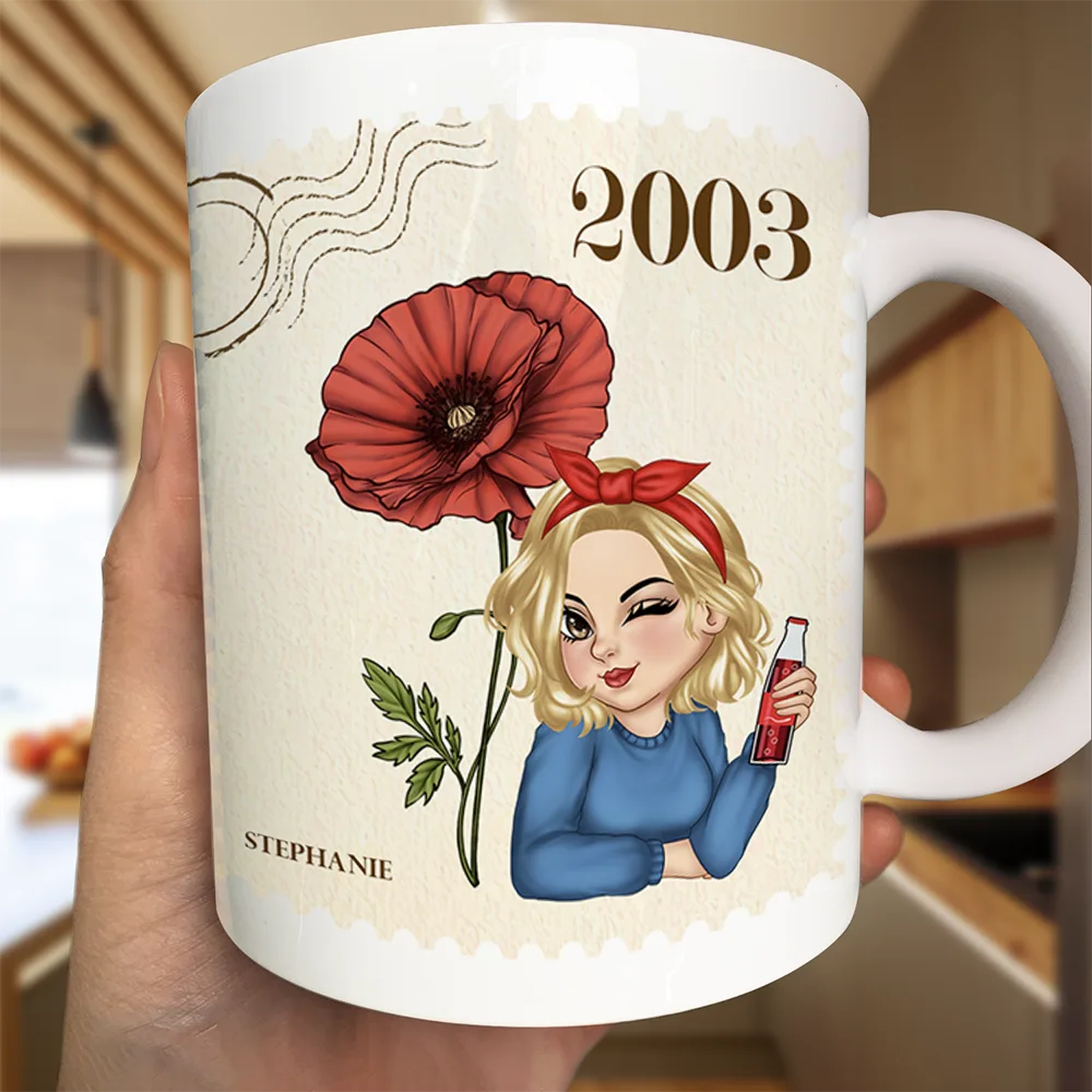 Birth Month Flowers Bloom Making The World A Better Place - Personalized Mug - Image 3