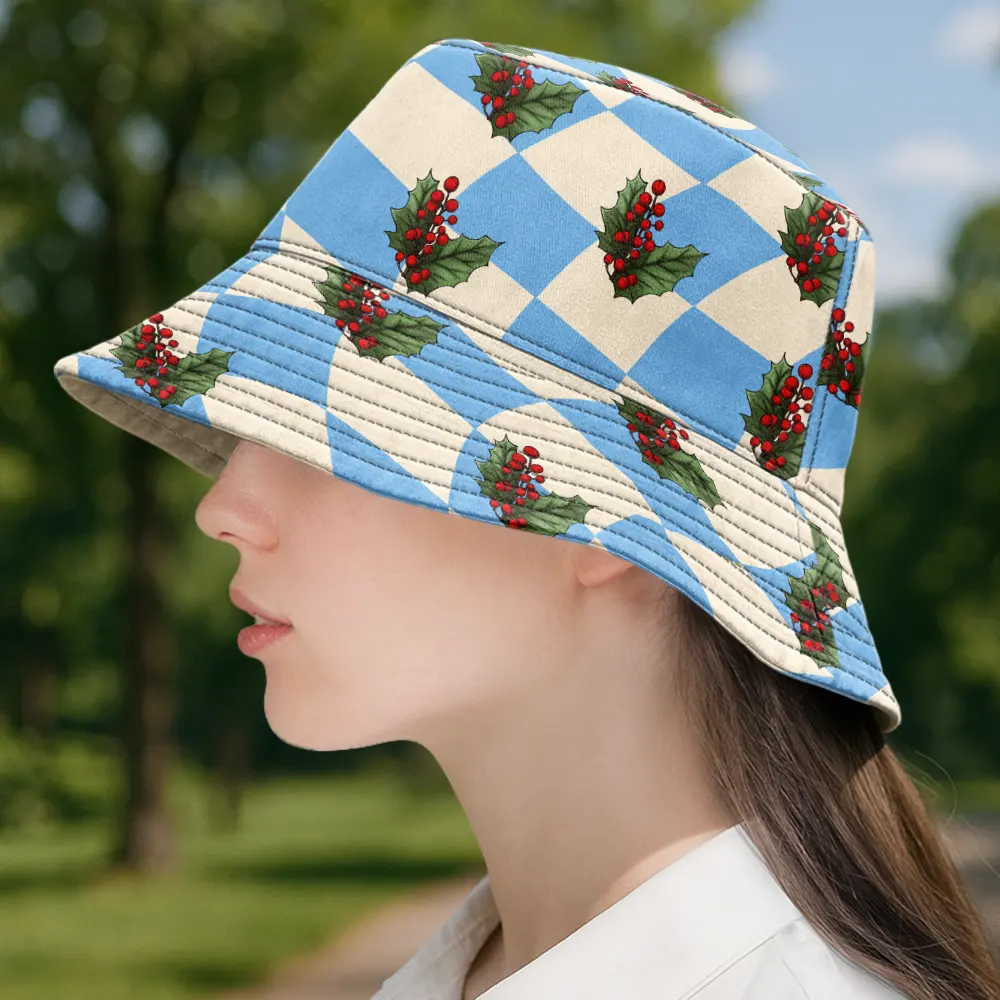 Birth Month Flowers Bloom Where You're Planted Women - Personalized Bucket Hat - Image 3