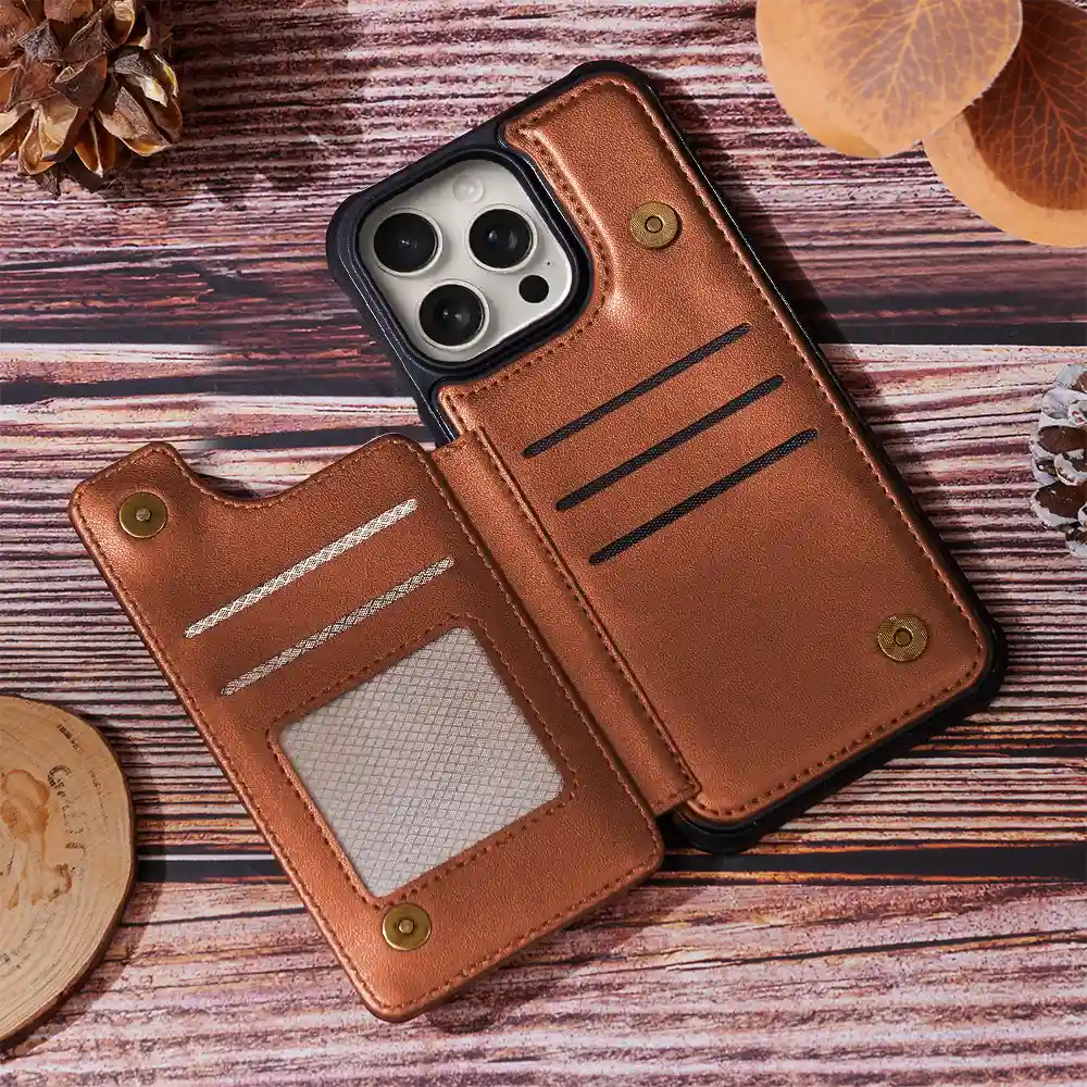 Birth Month Flowers Bloom Where You're Planted Women - Personalized Leather Flip Wallet Phone Case - Image 6