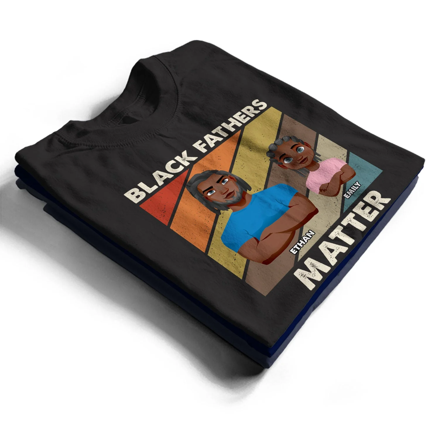 Black Fathers Matter - Personalized T Shirt - Image 2