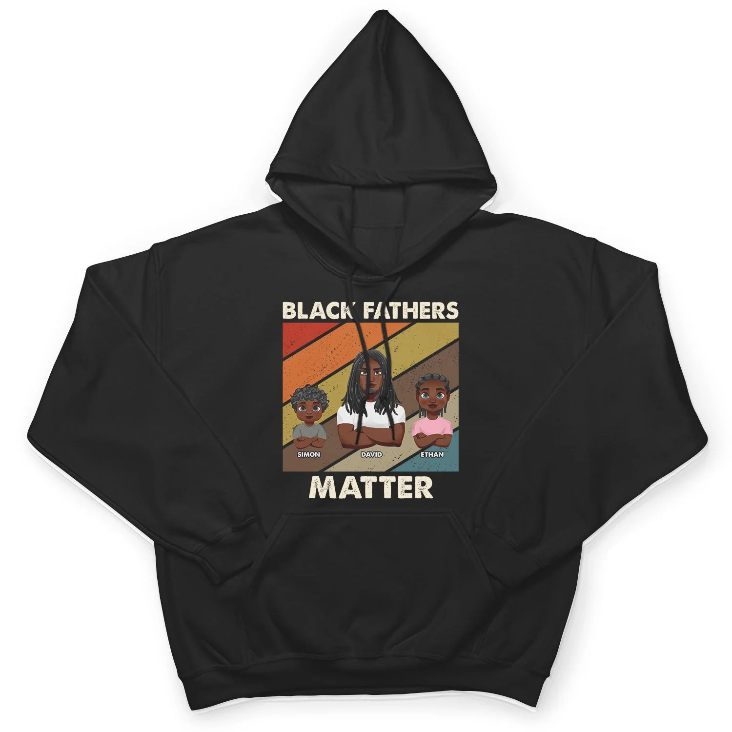 Black Fathers Matter - Personalized T Shirt - Image 4