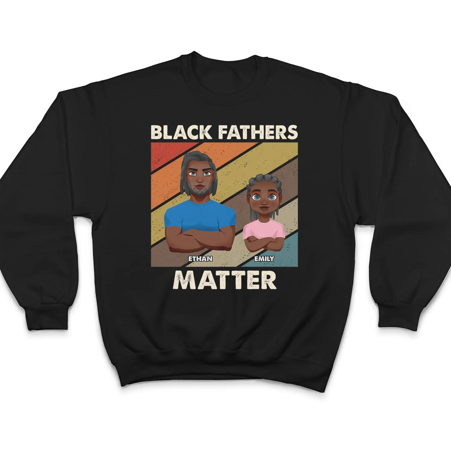 Black Fathers Matter - Personalized T Shirt - Image 5