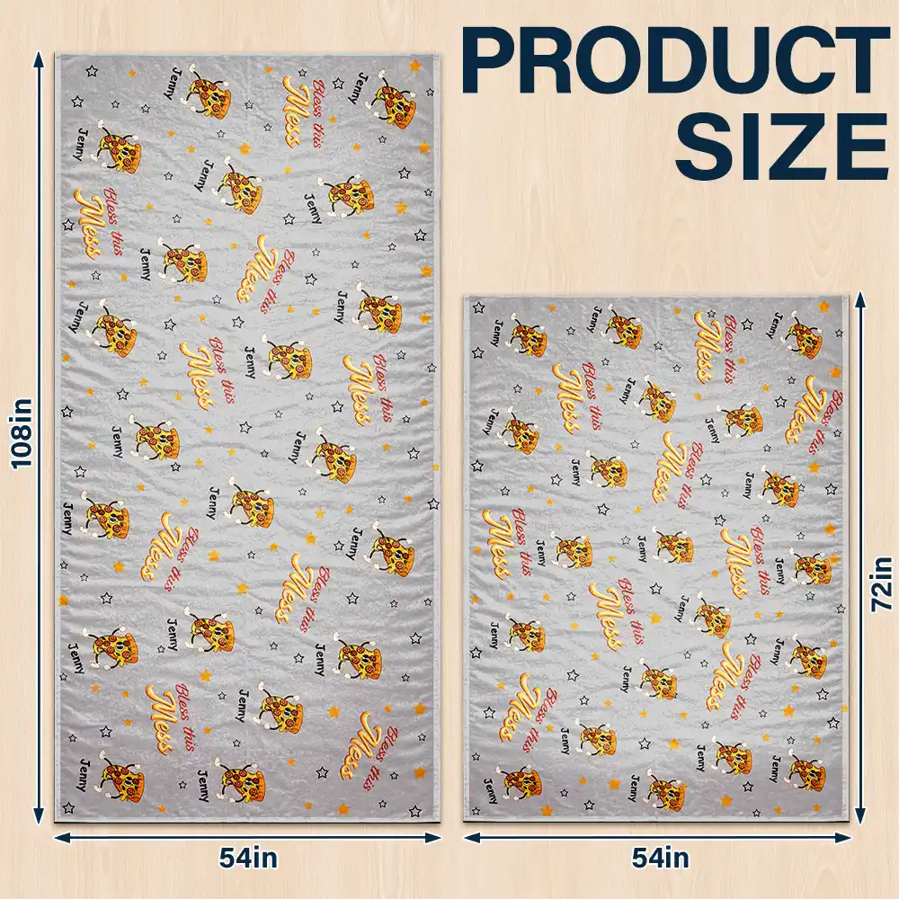 Bless This Mess - Personalized Tablecloth - Image 3