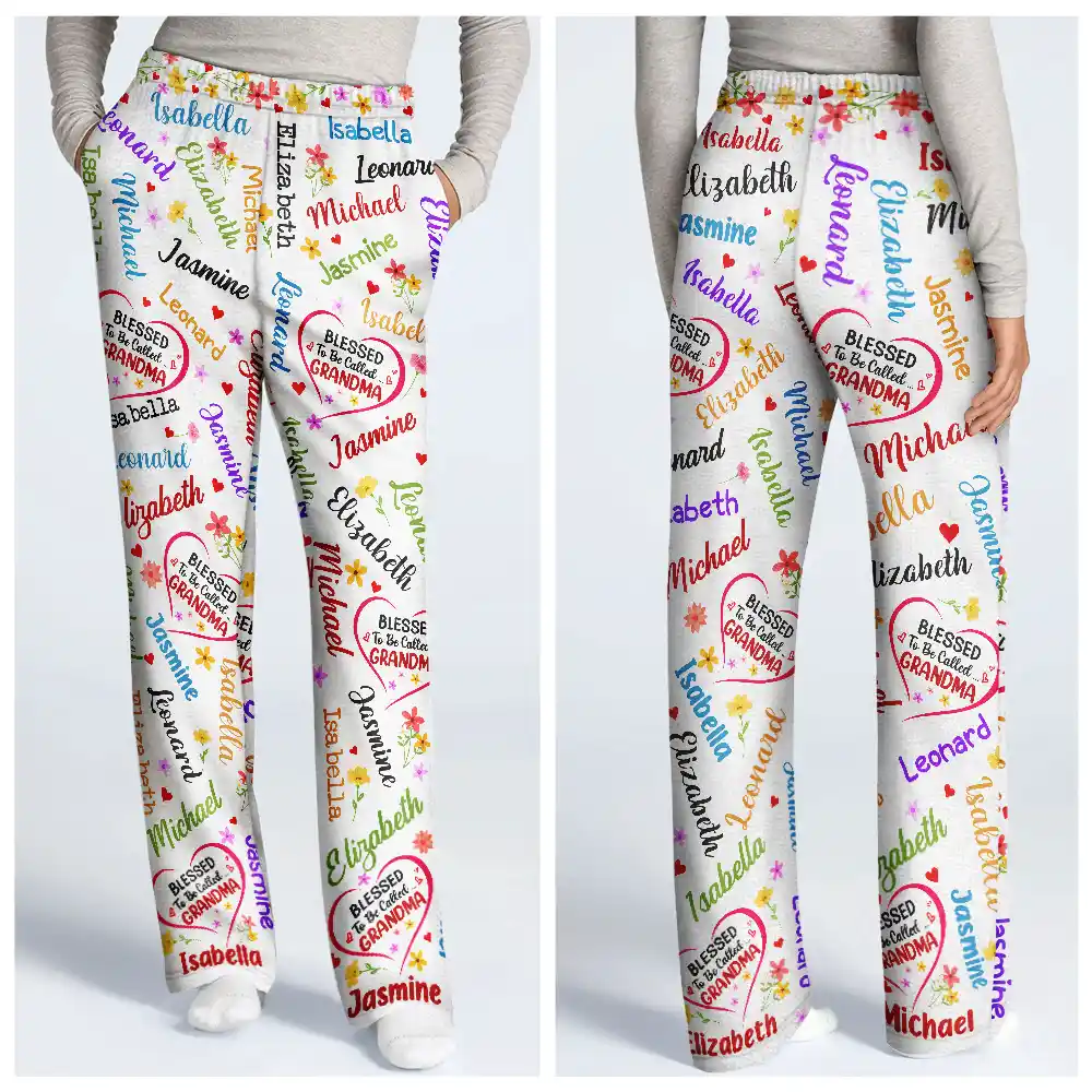 Bless To Be Called Grandma Nana Auntie - Personalized Loungewear Set - Image 3