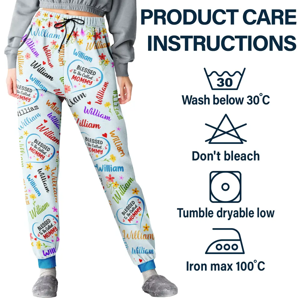Blessed To Be Called Grandma Nana - Personalized Pajama Pants - Image 5