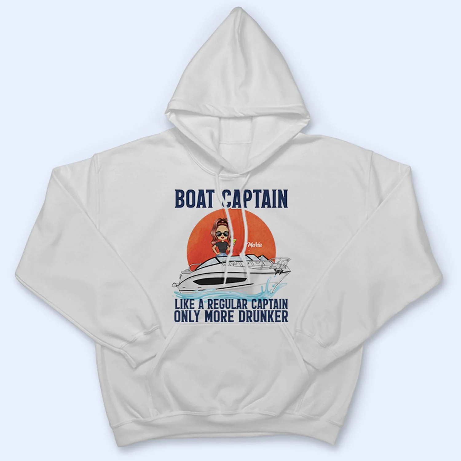 Boat Captain Like A Regular Captain - Birthday, Traveling, Cruising Gift For Beach Lovers, Travelers - Personalized Custom T Shirt - Image 4