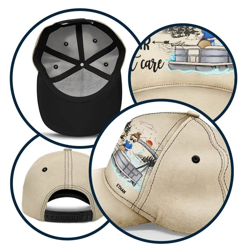 Boat Hair Don't Care - Personalized Classic Cap - Image 6