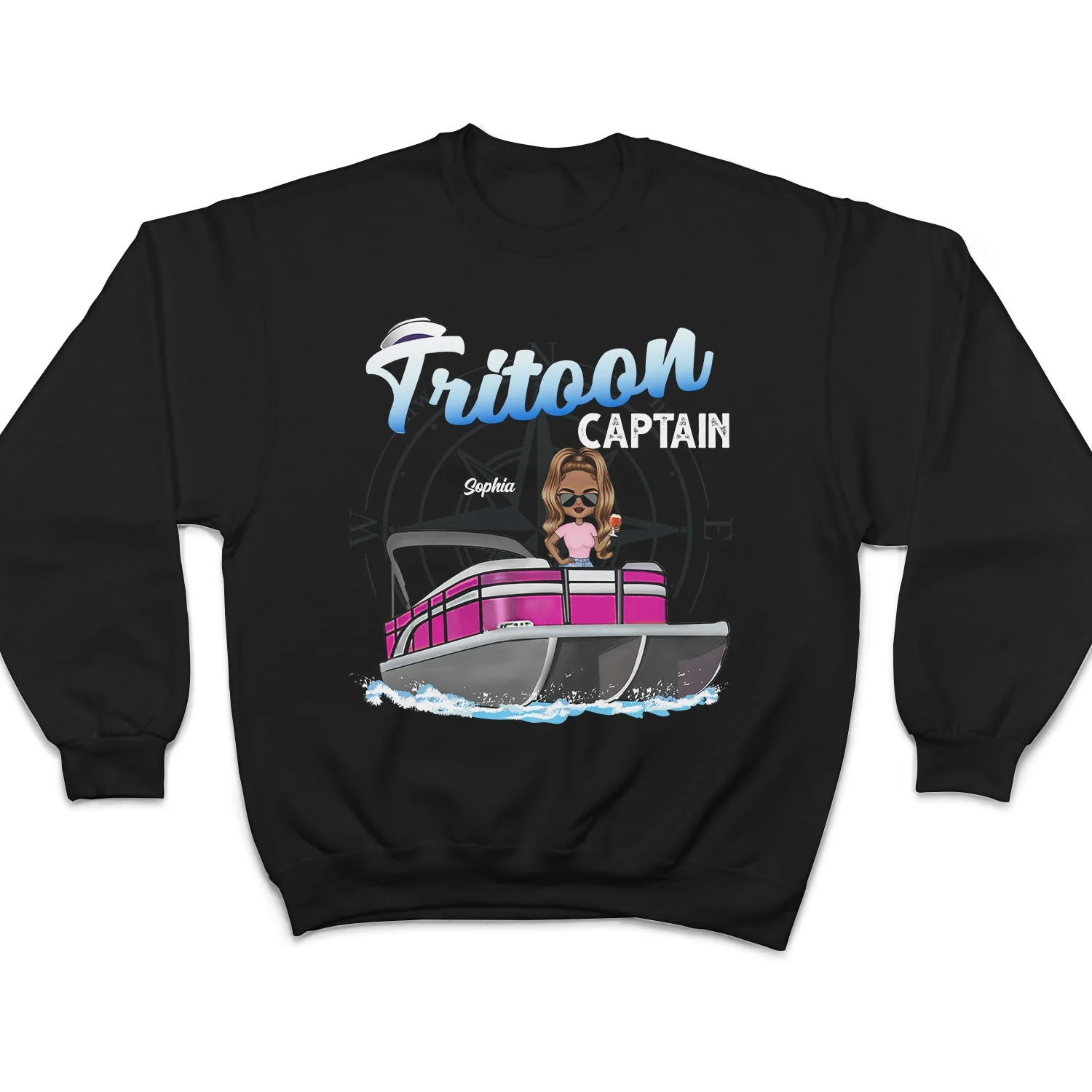 Boating Pontoon Captain - Birthday, Traveling, Cruising Gift For Pontooning Lovers, Travelers, Beach Lovers - Personalized Custom T Shirt - Image 5