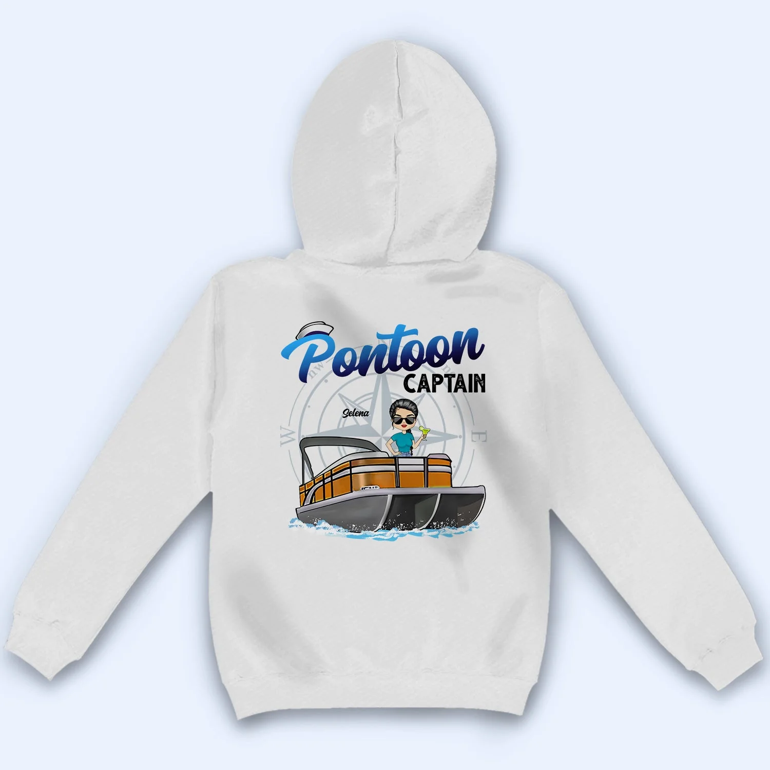 Boating Pontoon Captain - Gift For Pontooning Lovers, Lake Lovers, Travelers - Personalized Custom T Shirt - Image 4