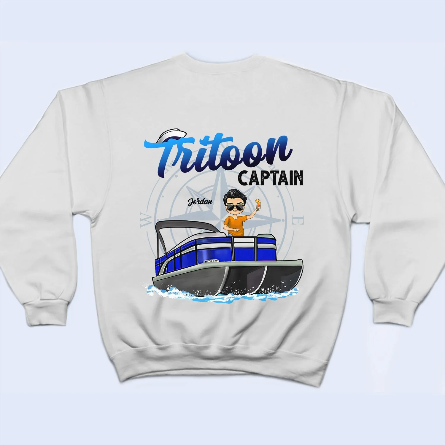 Boating Pontoon Captain - Gift For Pontooning Lovers, Lake Lovers, Travelers - Personalized Custom T Shirt - Image 5
