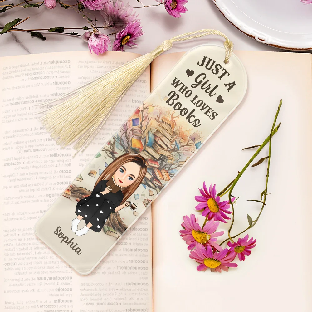 Book Tree Reading One More Chapter - Personalized Acrylic Bookmark - Image 6