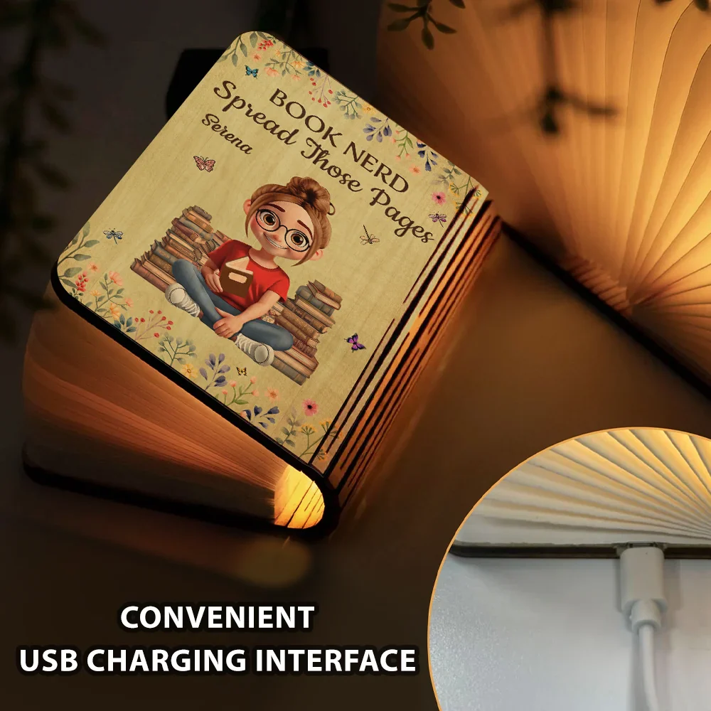 Book Whore Spread Those Pages - Personalized Book Lamp - Image 5