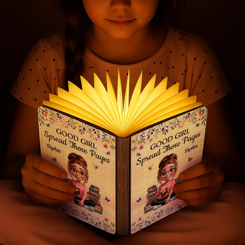 Book Whore Spread Those Pages - Personalized Book Lamp - Image 7