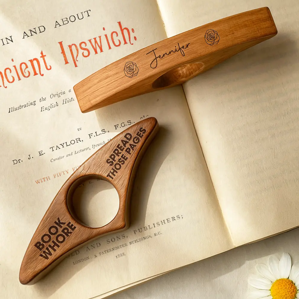 Book Whore Spread Those Pages - Personalized Book Page Holder - Image 2