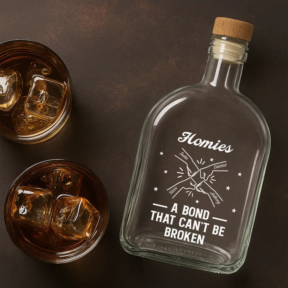 Brothers A Bond That Can't Be Broken - Personalized Whiskey Bottle - Image 4