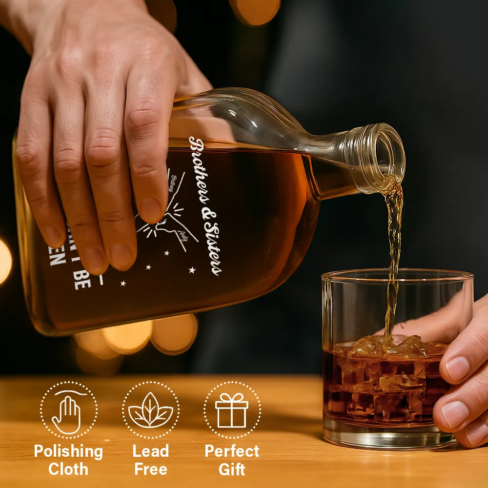 Brothers A Bond That Can't Be Broken - Personalized Whiskey Bottle - Image 5