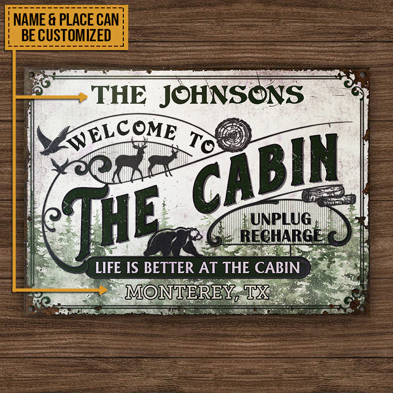 Cabin Life Is Better Custom Classic Metal Signs - Image 4