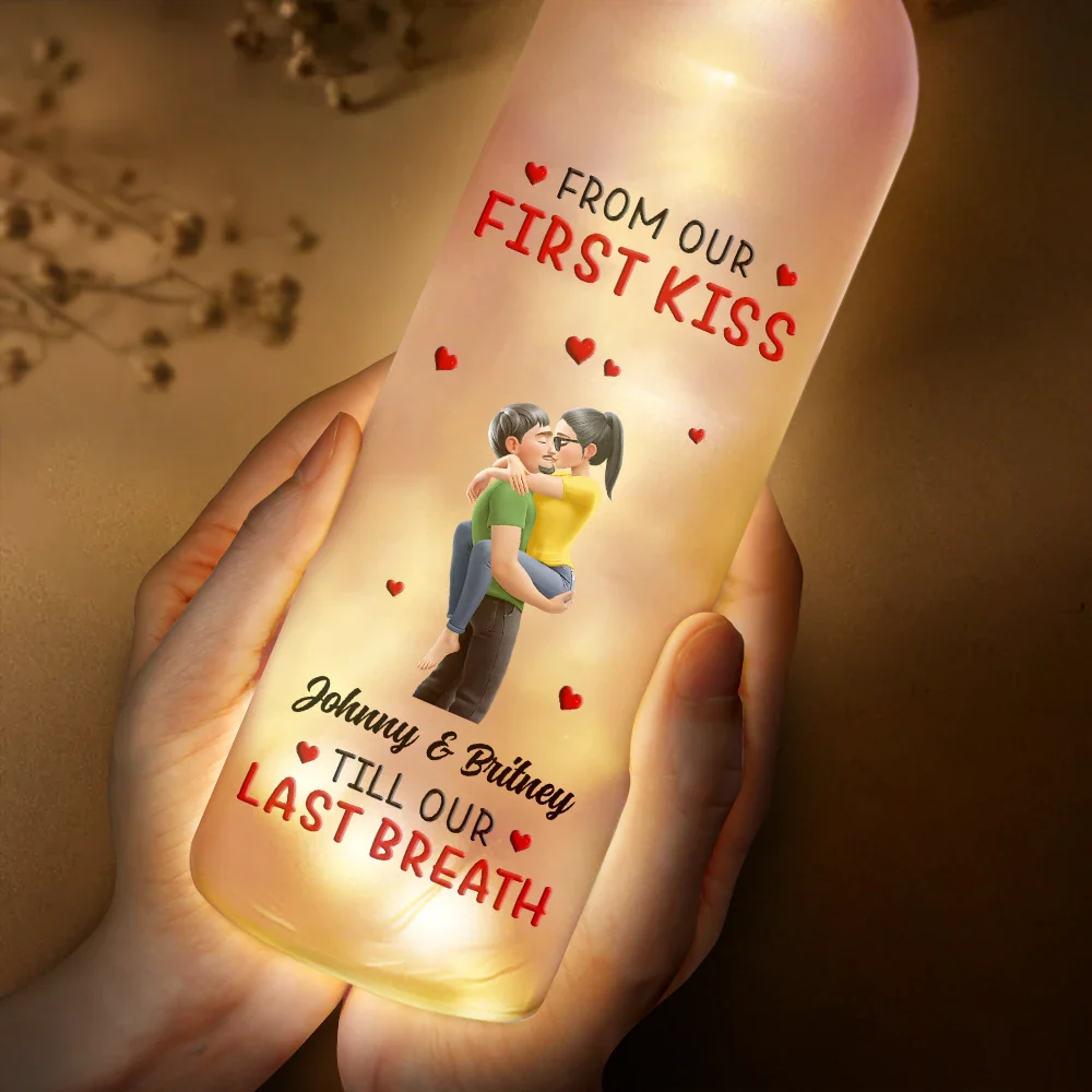 Calendar I Met You Liked You Love You Forever - Personalized Bottle Light - Image 5